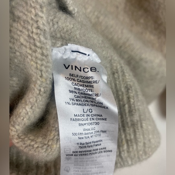 Vince Donegal Cashmere Quarter-Zip Sweater - Picture 9 of 11